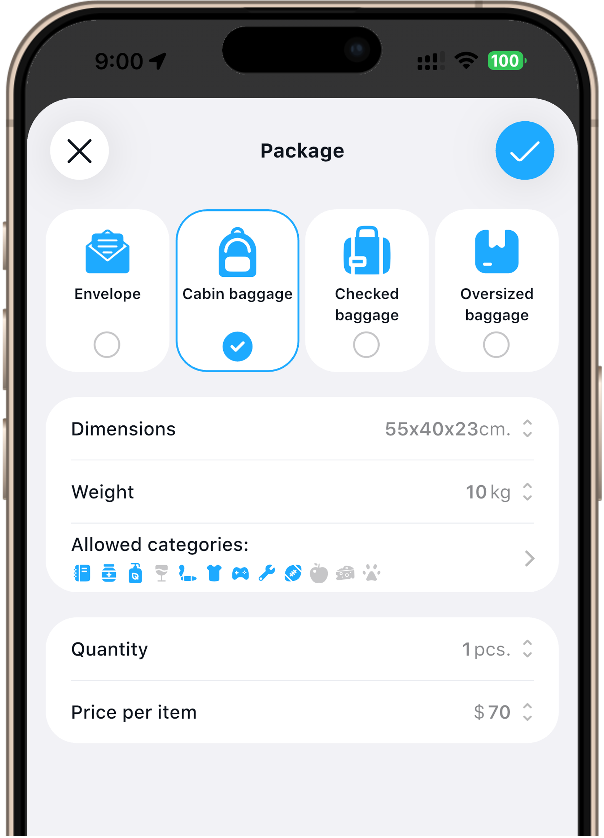 Package categories